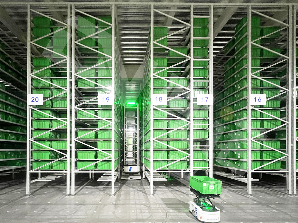 料箱機(jī)器人大小車智能立體庫項(xiàng)目